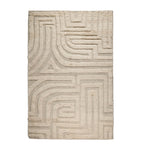 The Rug Company Wool Folk Ivory rug 2.74m x 1.83m (British brand)