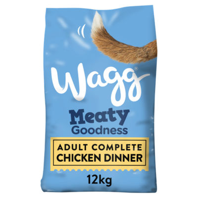 Wagg Chicken Dinner dry dog food 12kg (British brand)
