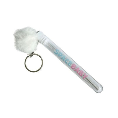 Space Baby Spoolie Keychain Makeup Tool