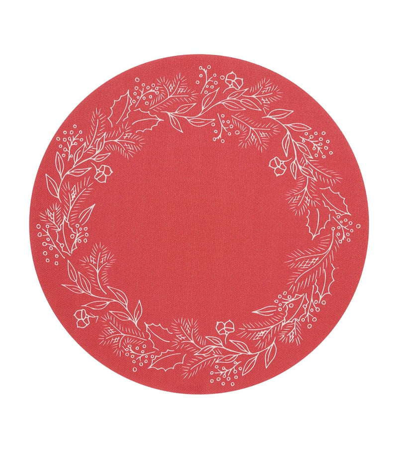 Chilewich x Martha Stewart Wreath Round Placemat