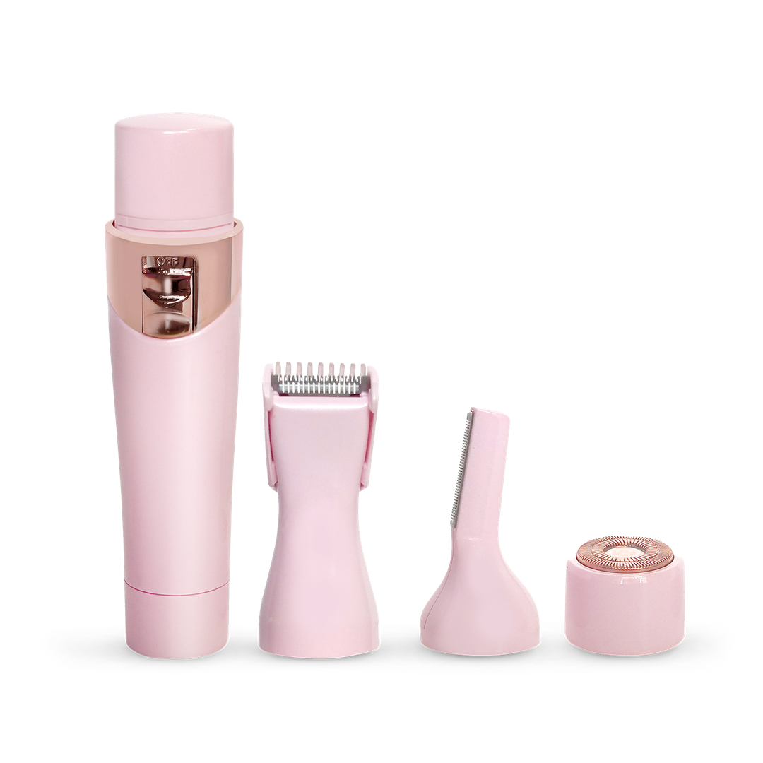 Magnitone FuzzOff 3-in-1 Rechargeable Precision Hair Trimmer - Pink
