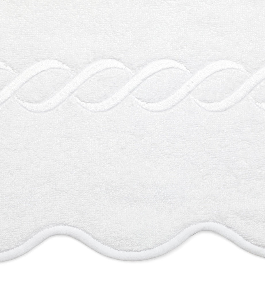 Pratesi Cotton Treccia Bath Sheet 100cm x 180cm, imported from the UK