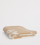 Exclusive Cashmere and Wool Throw with Geometric Pattern