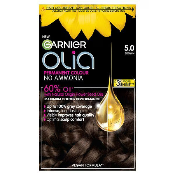 Garnier Olia 5.0 Brown Permanent Hair Dye, UK version