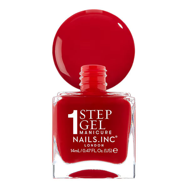 Nails.INC red crème nail polish 14ml, imported from the UK