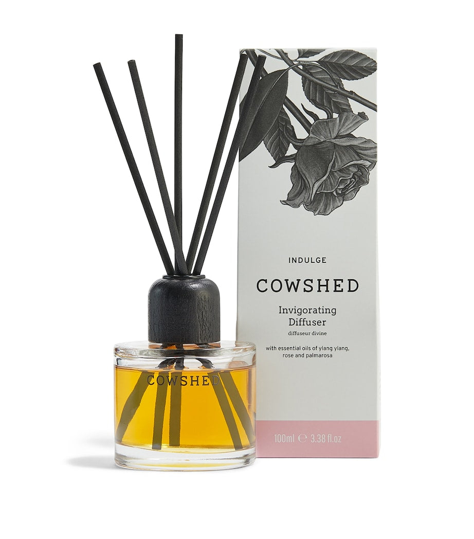 Invigorating Home Diffuser with Essential Oils of Ylang Ylang, Rose, Palmarosa, Lavender, and Linden Blossom