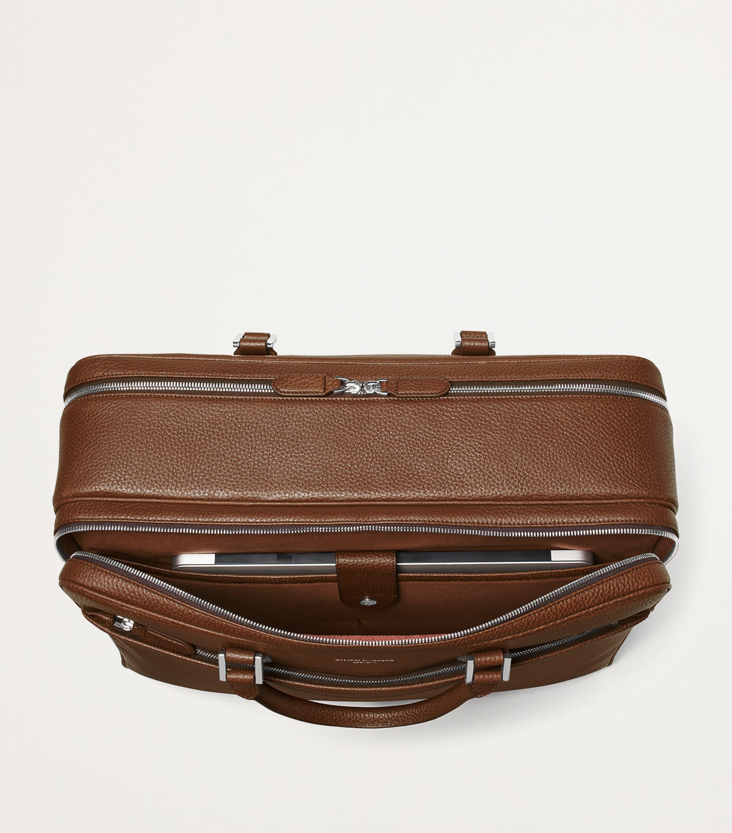Aspinal Of London Leather 48 Hour Mount Street Travel Bag