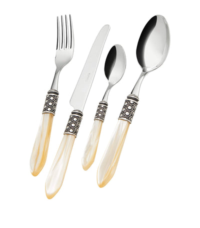 Bugatti Optical Stainless Steel 24-Piece Cutlery Set