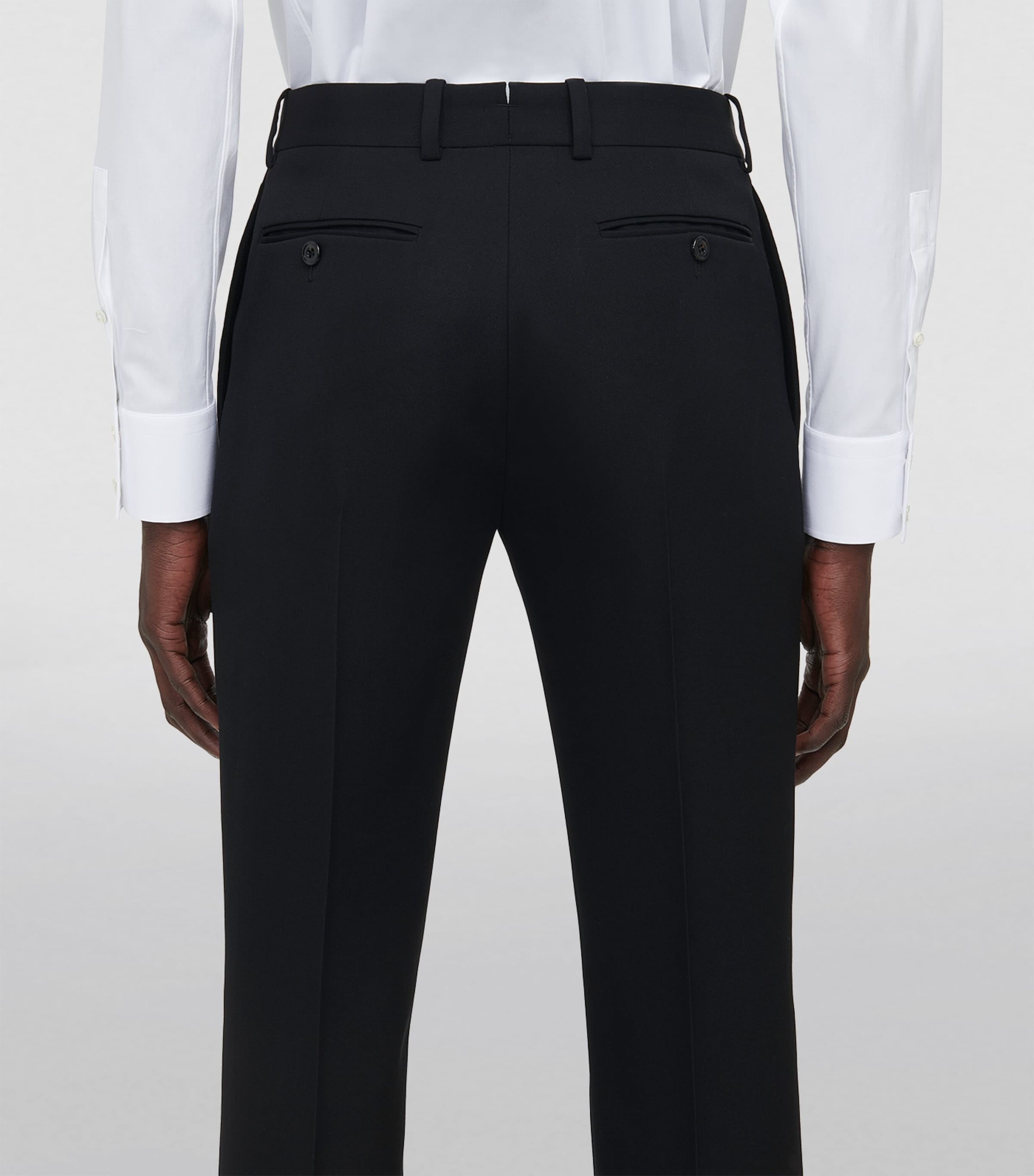 Alexander McQueen tailored cigarette trousers, imported from the UK