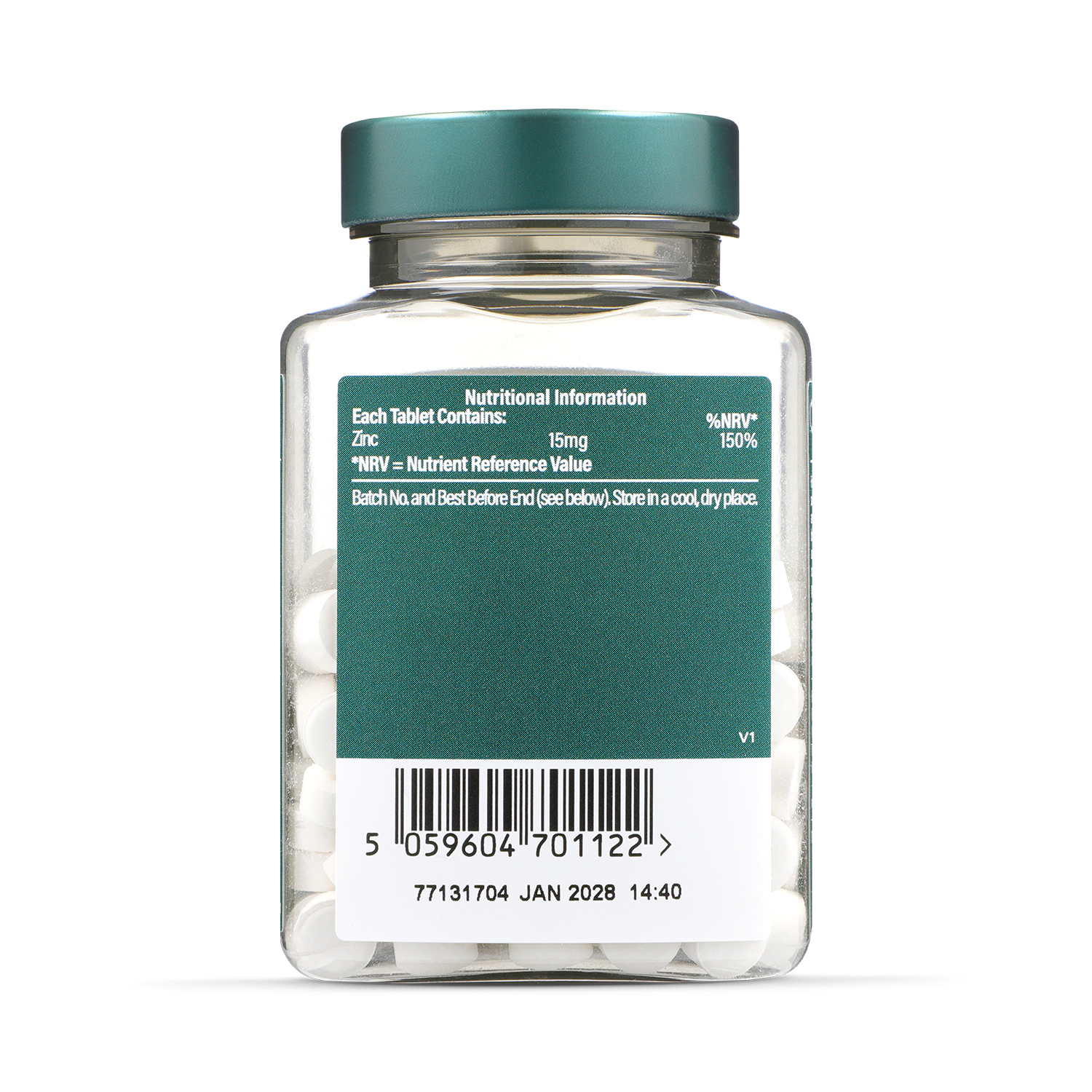 Holland & Barrett Zinc 15mg 60 Tablets - 999107