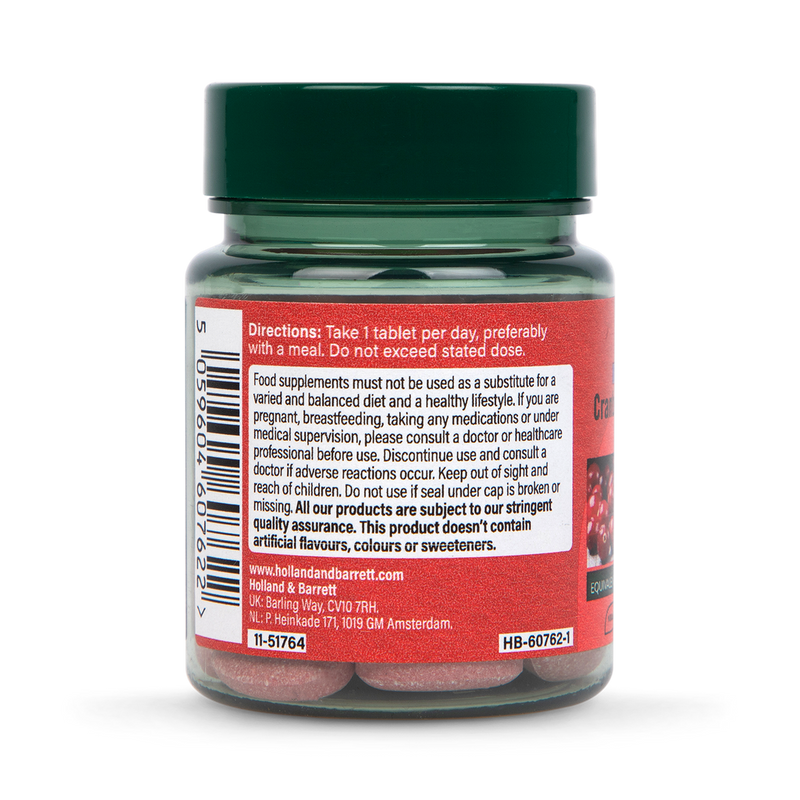 Holland Barrett High Strength Cranberry Extract 400mg 30 Tablets