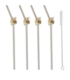 Joanna Buchanan bee-shaped metal straws set of 4, UK version