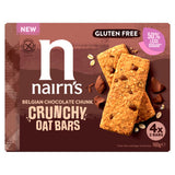 Nairn's Belgian Chocolate Chunk Crunchy Oat Bars 160g, imported from the UK