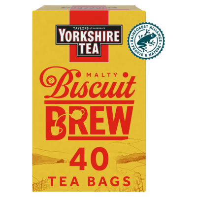 Taylors of Harrogate Tea Bags Malty Biscuit Brew 112g (British brand)