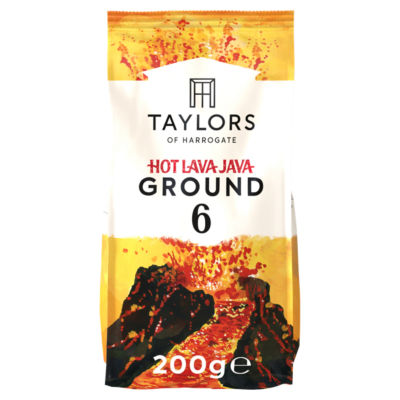 Taylors of Harrogate Hot Lava Java ground coffee 200g (British brand)