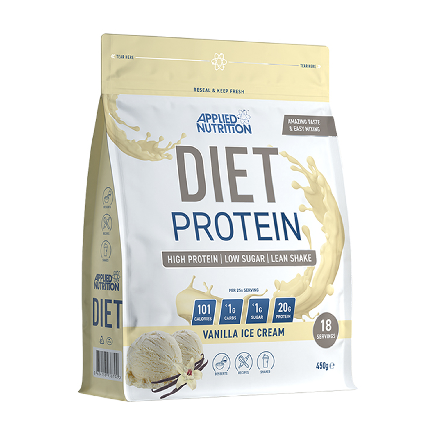 Diet Whey Protein Vanilla Ice Cream 1Kg