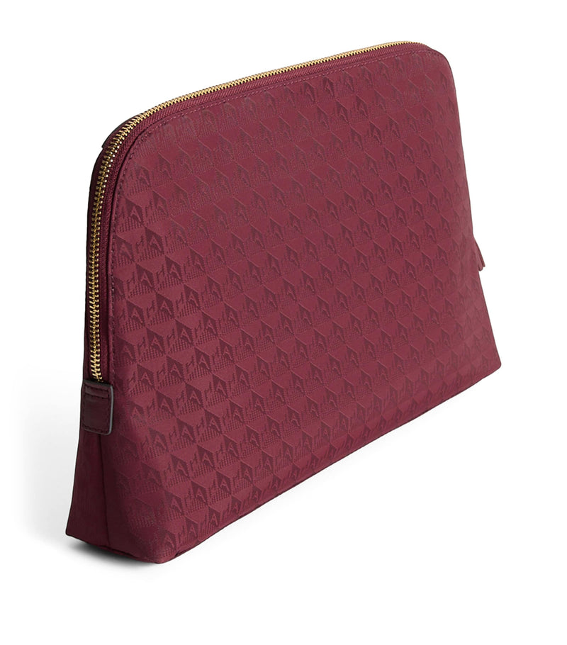 Anya Hindmarch Logo Jacquard Lotions and Potions Toiletry Pouch - British product