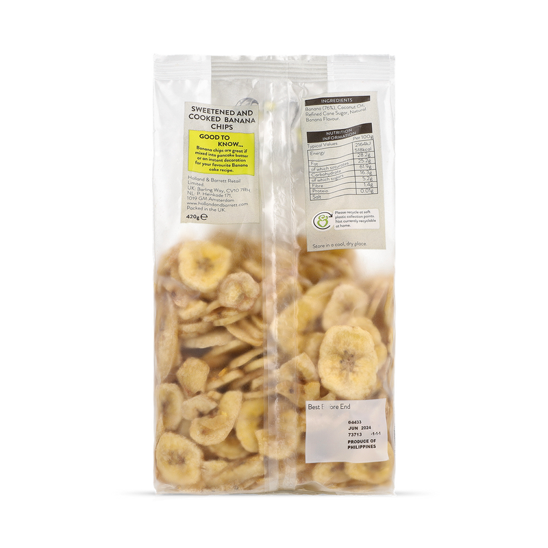 Holland Barrett Crunchy Banana Chips 420g