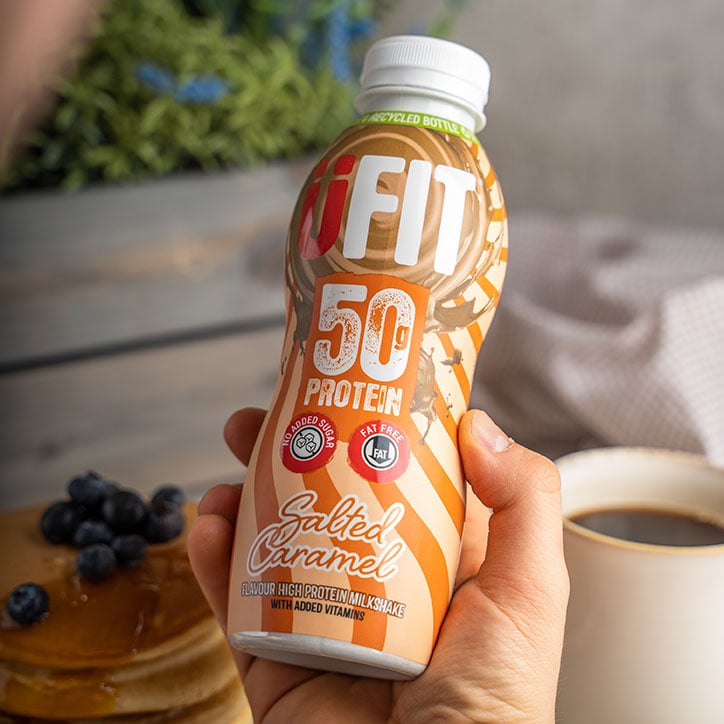 UFIT High Protein Shake Salted Caramel 500ml GOODS Holland&Barrett