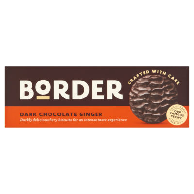 Border dark chocolate ginger biscuit 150g - British product