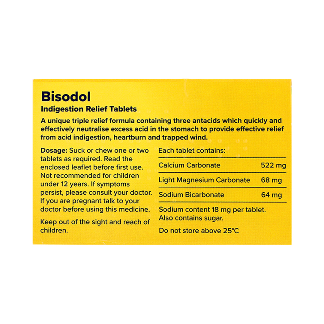 Bisodol Indigestion Relief 60 Tablets