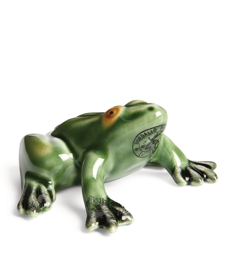 Bordallo Pinheiro earthenware frog decorative bowl - British product