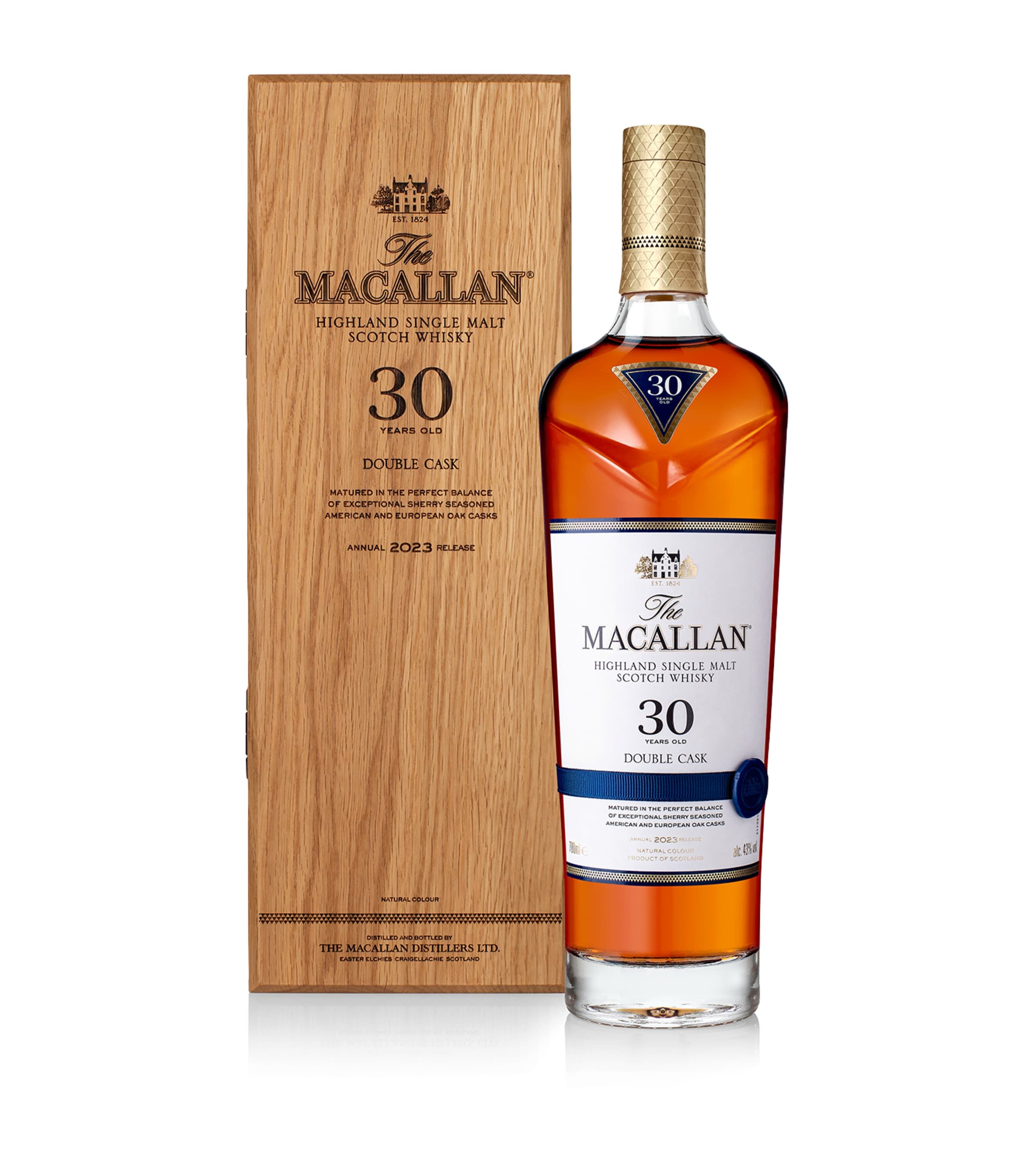 Macallan Double Cask 30-Year-Old single malt Scotch whisky 70cl (British brand)