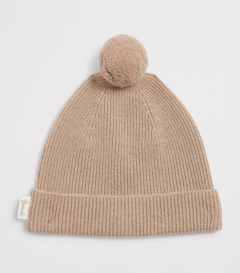 Harrods cashmere pom-pom hat, UK version