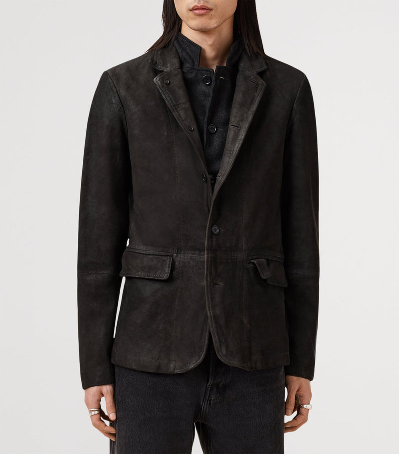 AllSaints Leather Survey Blazer - British product