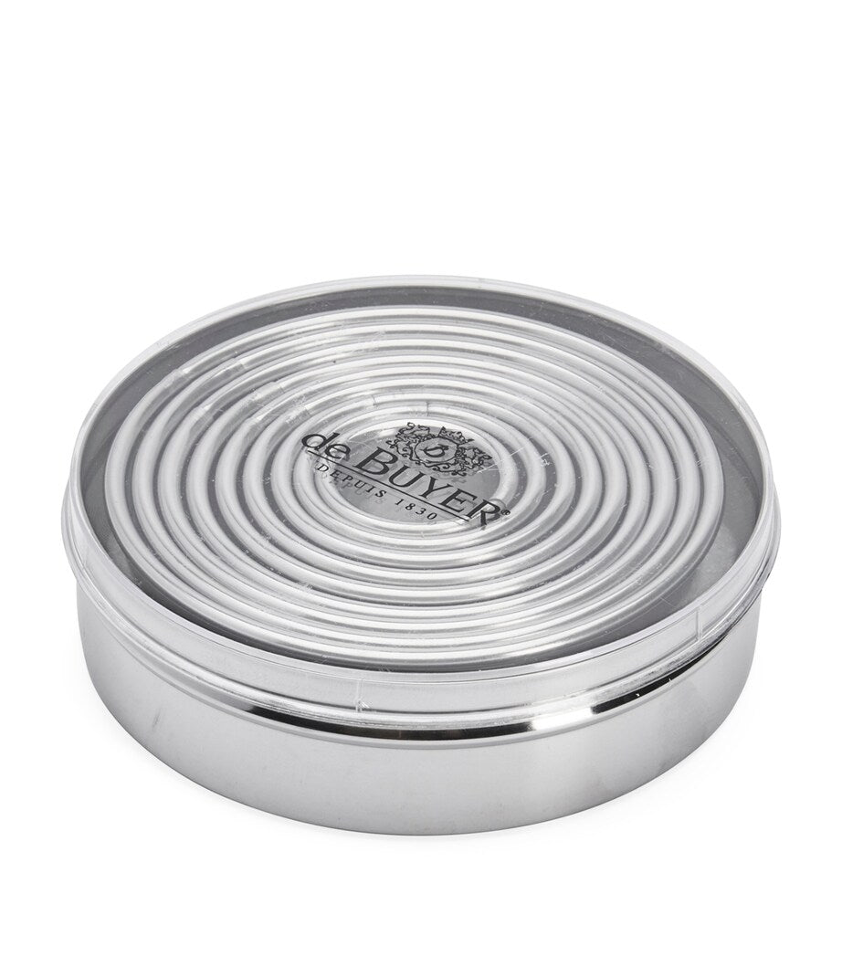 De Buyer steel biscuit cutters set of 9 - British product