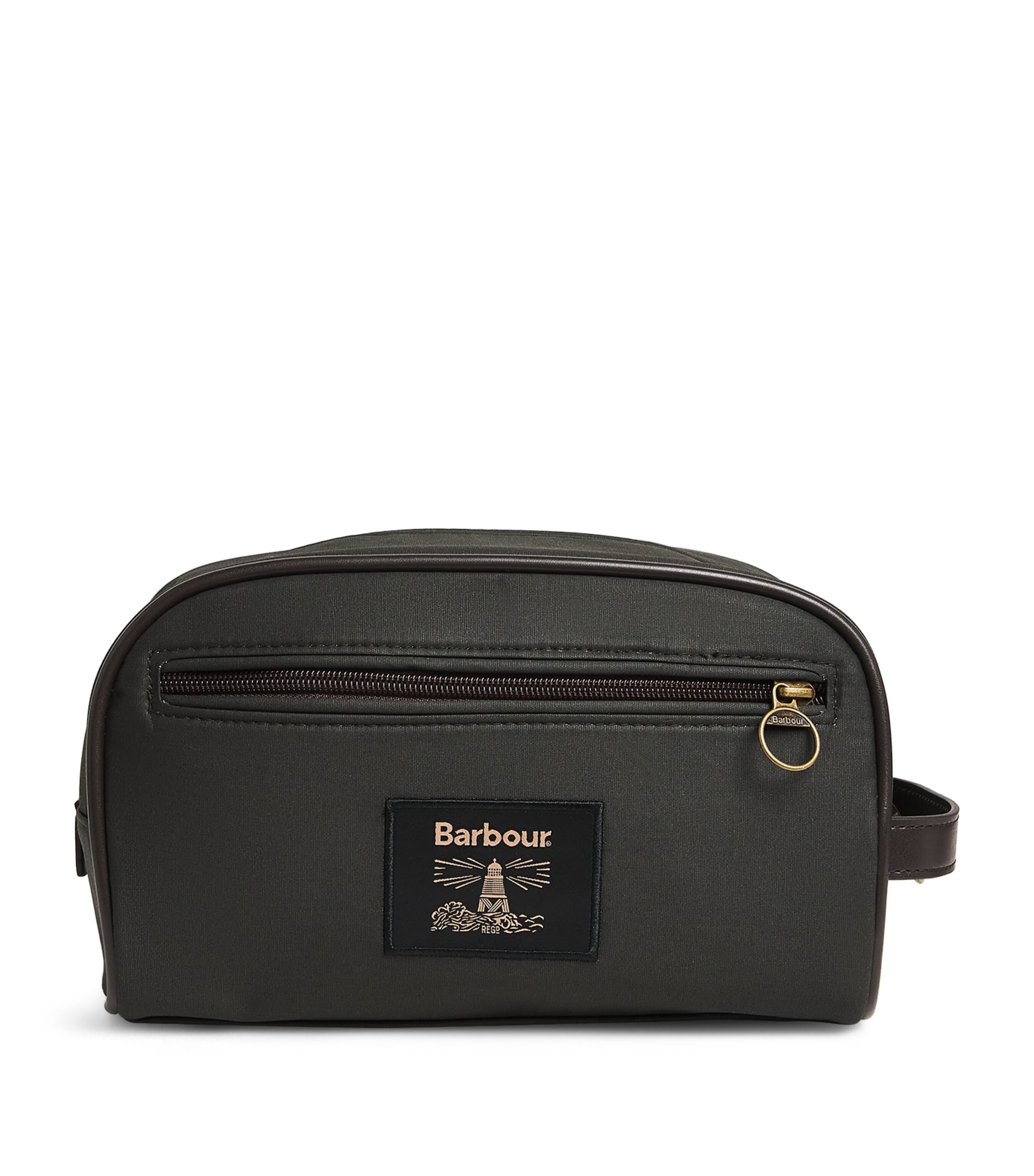 Barbour Wax-Coated Wash Bag