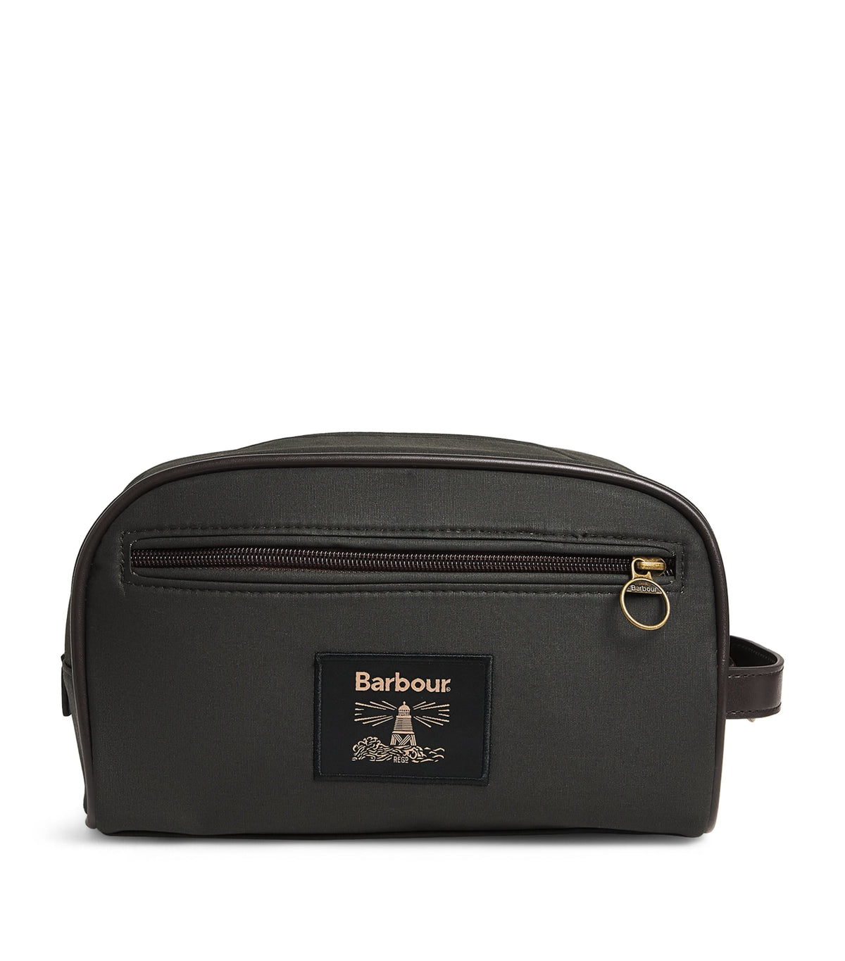 Barbour Wax-Coated Wash Bag