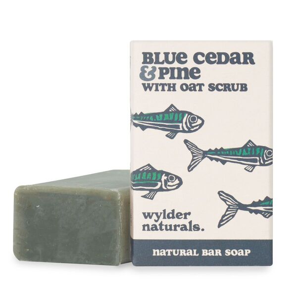 Wylder Naturals blue cedar pine soap 120g (British brand)
