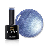Bluesky blue gel nail polish Opening Night pearl finish - British product