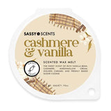 Sassy Scents Cashmere Vanilla Wax Melt 50g (British brand)