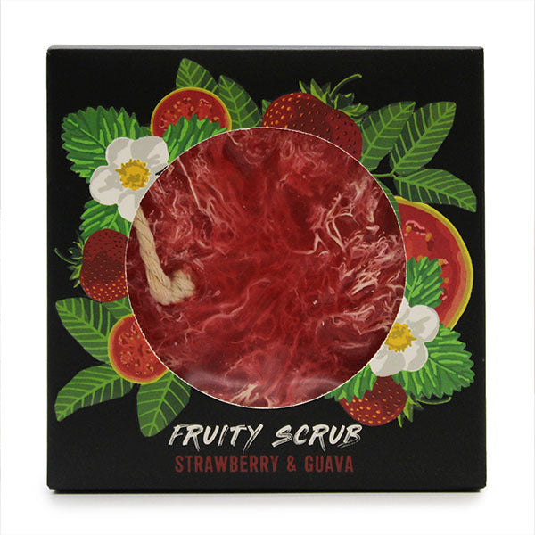 Face loofah soap with strawberry guava flavour 120g (British brand)