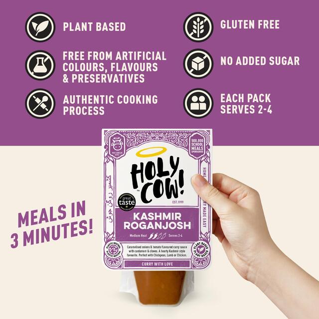 Holy Cow! Kashmir Roganjosh Curry Sauce   250g - McGrocer