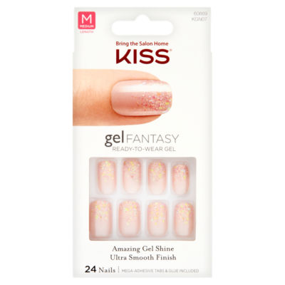 Kiss Gel Fantasy Medium 24 Nails, UK version