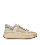 Lightweight Breathable Mesh Sneakers with Rubber Sole and Contrast Topstitching