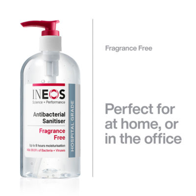 INEOS Antibacterial Anti-Viral Hand Sanitiser Gel 500ml, UK version