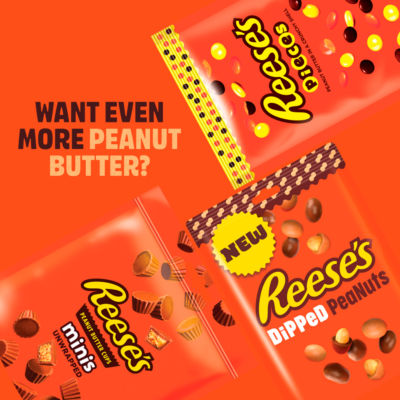 Reese's Pieces Peanut Butter Candy 90g, imported from the UK