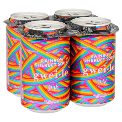 Gweilo Rainbow Sherbet Sour Craft Beer 4 x 330ml