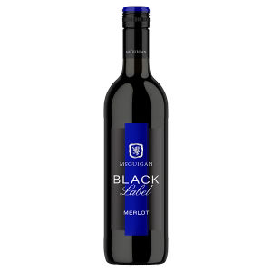 McGuigan Black Label Merlot red wine 75cl, imported from the UK
