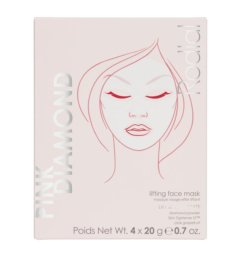 Rodial Pink Diamond Lifting Face Mask (4 x 20g)