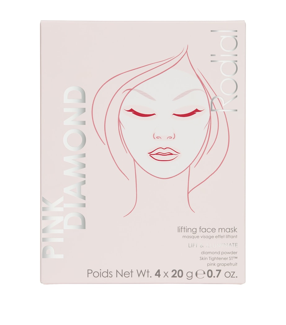 Rodial Pink Diamond Lifting Face Mask (4 x 20g)