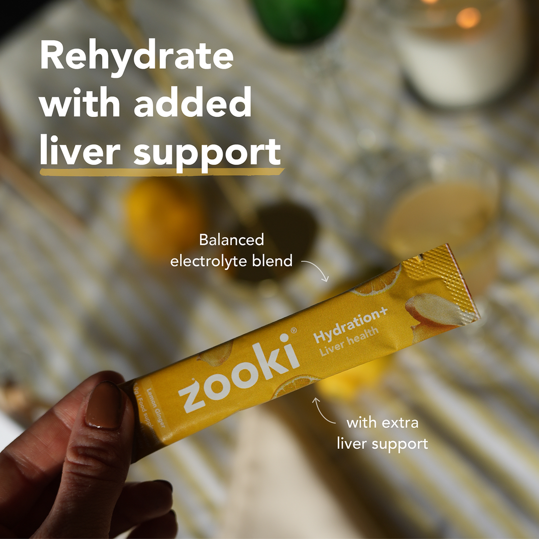 Zooki Hydration Liver Health Lemon Ginger Flavour 30 Sachets