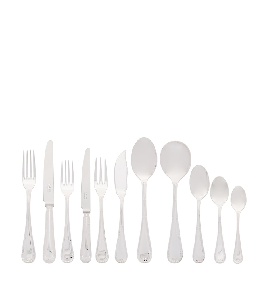 Carrs English Reed and Ribbon silver-plated 84-piece cutlery set - British product