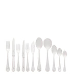 Carrs English Reed and Ribbon silver-plated 84-piece cutlery set - British product