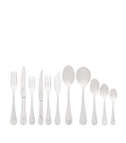 Carrs English Reed and Ribbon silver-plated 84-piece cutlery set - British product