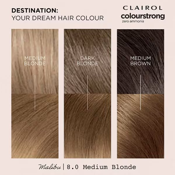 Clairol Colour Strong Medium Blonde hair dye - British product